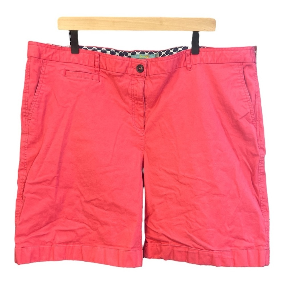 Boden Pink Bermuda Shorts 7” Inseam Size 18 LE1